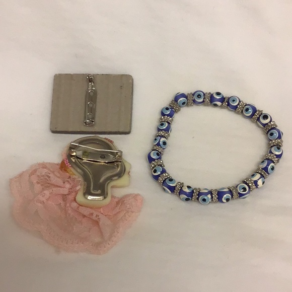 Broaches and bracelet. MAKE AN OFFER - Picture 2 of 3